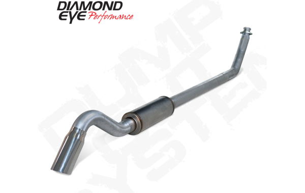 Diamond Eye Performance - Diamond Eye Performance Turbo Back Exhaust Dodge 5.9L Underbody Exit Single Turn Down Stainless - K4212S-TD