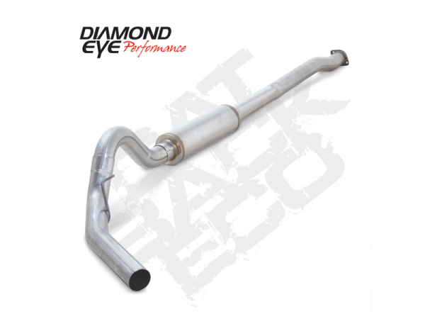 Diamond Eye Performance - Diamond Eye Performance Cat Back Exhaust For 3.5L Eco-Boost Engine 3.5 Inch Single In Single Out Passenger Side Aluminized - K3332A