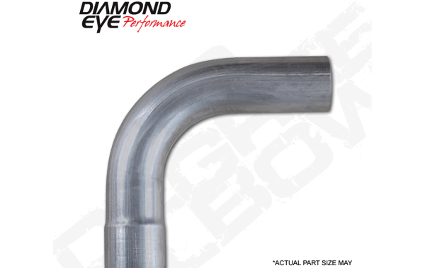 Diamond Eye Performance - Diamond Eye Performance Exhaust Pipe Elbow 90 Degree L Bend 3.5 Inch Stainless Performance Elbow - 529011