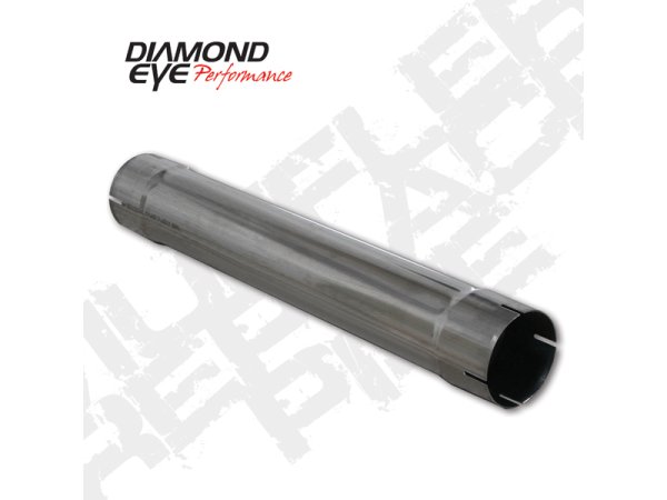 Diamond Eye Performance - Diamond Eye Performance Diesel Muffler Replacement 27 Inch 4 Inch Inlet/Outlet Stainless Performance Muffler Replacement - 510209