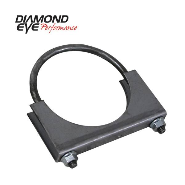 Diamond Eye Performance - Diamond Eye Performance Exhaust Clamp 5 Inch Standard Steel U-Bolt Saddle Clamp - 444003