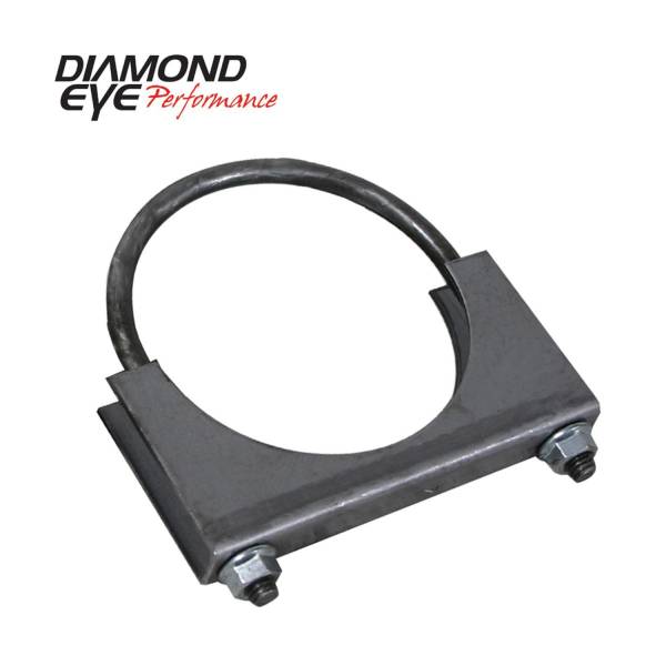 Diamond Eye Performance - Diamond Eye Performance Exhaust Clamp 4 Inch Standard Steel U-Bolt Saddle Clamp - 444000
