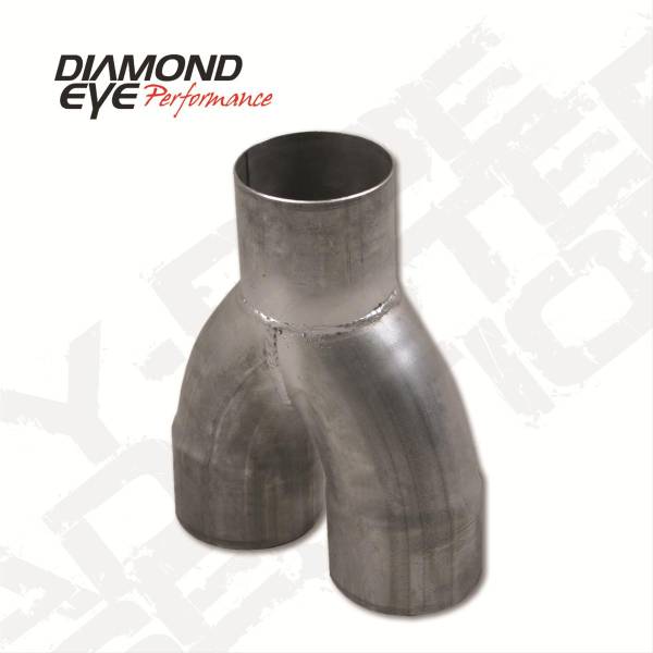 Diamond Eye Performance - Diamond Eye Performance Exhaust Pipe 4 Inch Slip Fit Y Pipe 4 Inch Stainless Performance Y Pipe - 420065