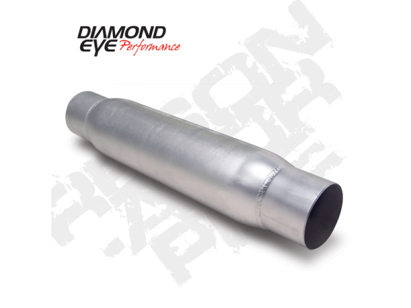 Diamond Eye Performance - Diamond Eye Performance Exhaust Resonator 4 Inch Aluminized Performance Quiet Tone Resonator With Ends Top - 400405