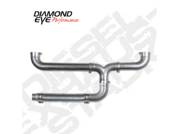 Diamond Eye Performance - Diamond Eye Performance Universal Stack Kit 5 Inch Aluminized Performance Series Diesel Exhaust Kit - 150100