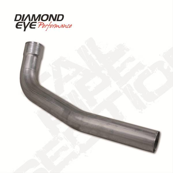 Diamond Eye Performance - Diamond Eye Performance Exhaust Pipe 3.8 Foot Tubing 4 Inch Outlet 98-02 Ford E-Series Second Section Pass Steel Aluminized - 124014