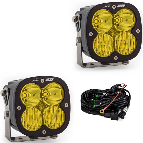 Baja Designs - Baja Designs LED Light Pods Amber Lens Driving Combo Pattern Pair XL80 Series - 677813