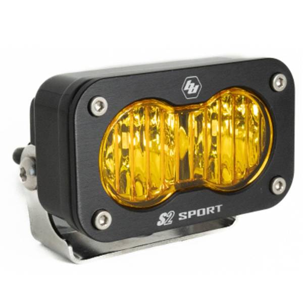 Baja Designs - Baja Designs LED Work Light Amber Lens Wide Cornering Pattern Each S2 Sport - 540015
