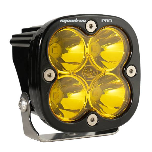 Baja Designs - Baja Designs LED Light Pod Black Amber Lens Spot Pattern Squadron Pro - 490011