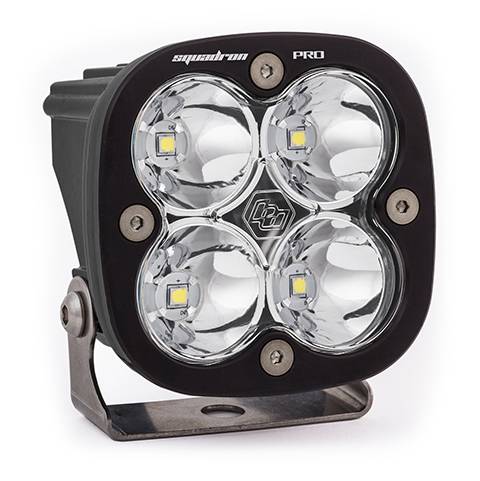 Baja Designs - Baja Designs LED Light Pod Black Clear Lens Spot Pattern Squadron Pro - 490001