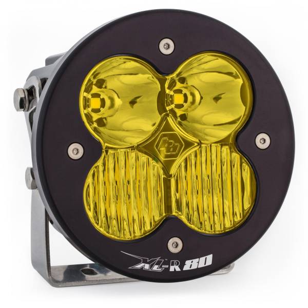 Baja Designs - Baja Designs LED Light Pods Amber Lens Spot Each XL R 80 Driving/Combo - 760013