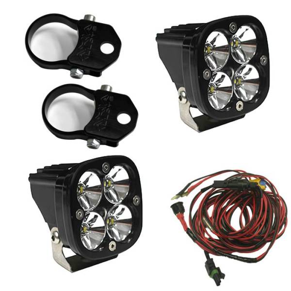 Baja Designs - Baja Designs LED Light Pods Kit W/Vertical Mounts 2.00 Inch Harness Squadron Pro - 497108