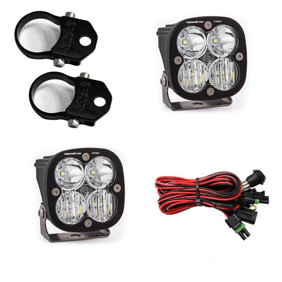 Baja Designs - Baja Designs LED Light Pods Kit W/Vertical Mounts 1.75 Inch Harness Squadron Pro - 497107