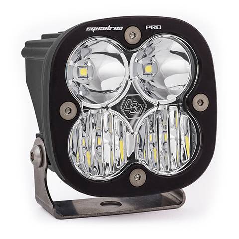 Baja Designs - Baja Designs LED Light Pod Black Clear Lens Driving/Combo Pattern Squadron Pro - 490003