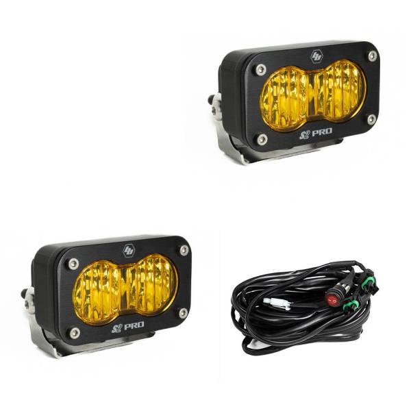 Baja Designs - Baja Designs Wide Cornering LED Amber S2 Pro Pair - 487815