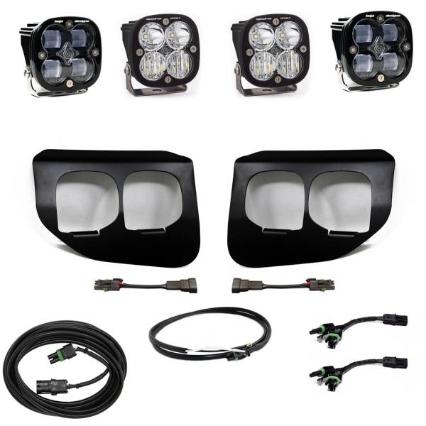 Baja Designs - Baja Designs Ford Super Duty (20-22) Fog Lights Dual FPK SAE/Sport DCw/Upfitter - 447738UP