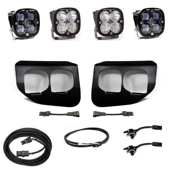 Baja Designs - Baja Designs Ford Super Duty (20-22) Fog Lights Dual FPK SAE/Pro DCw/Upfitter - 447736UP