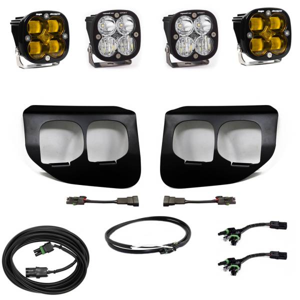 Baja Designs - Baja Designs Ford Super Duty (20-22) Fog Lights FPK Amber SAE/Sport DCw/Upfitter - 447739UP