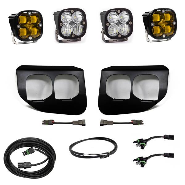 Baja Designs - Baja Designs  Ford Super Duty (20-22) Fog Lights FPK Amber SAE/Pro DCw/Upfitter - 447737UP