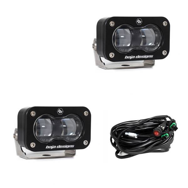 Baja Designs - Baja Designs S2 SAE, Pair LED Spot, Clear - 237801