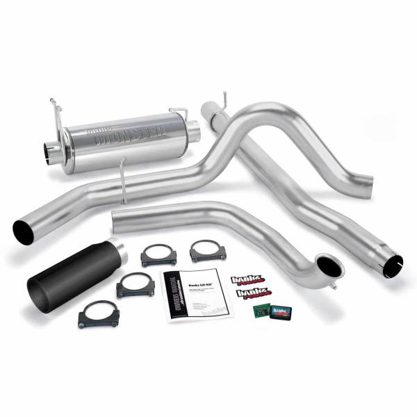 Banks Power - Banks Power Git-Kit Bundle Power System W/Single Exit Exhaust Black Tip 00-03 Ford 7.3L Excursion - 47514-B