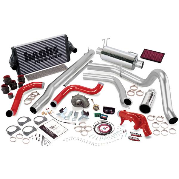 Banks Power - Banks Power PowerPack Bundle Complete Power System W/Single Exit Exhaust Chrome Tip 99 Ford 7.3L F250/F350 Manual Transmission - 47528