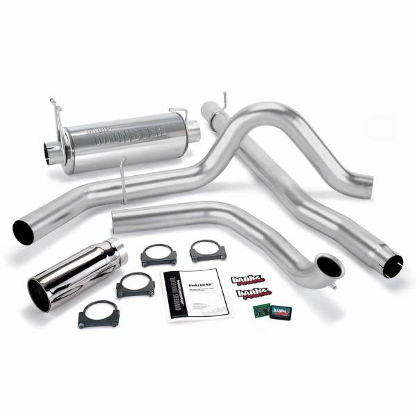 Banks Power - Banks Power Git-Kit Bundle Power System W/Single Exit Exhaust Chrome Tip 01-03 Ford 7.3L W/Catalytic Converter - 47513