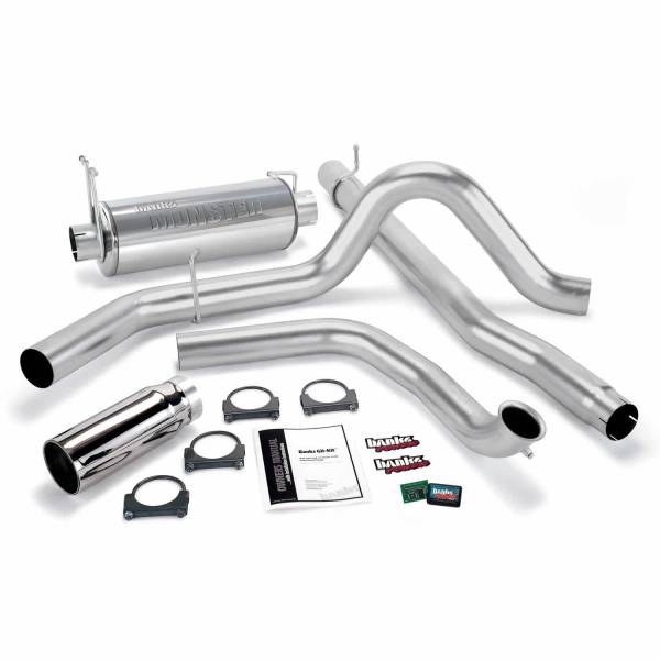 Banks Power - Banks Power Git-Kit Bundle Power System W/Single Exit Exhaust Chrome Tip 99-03 Ford 7.3L without Catalytic Converter - 47512