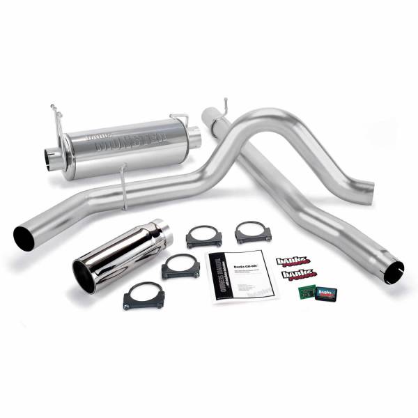 Banks Power - Banks Power Git-Kit Bundle Power System W/Single Exit Exhaust Chrome Tip 99-03 Ford 7.3L F450/F550 Automatic or Manual Transmission - 47401