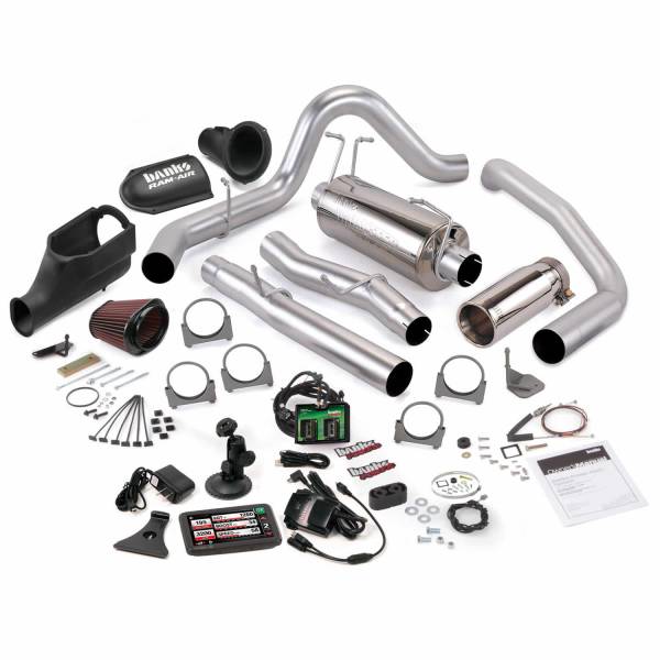 Banks Power - Banks Power Stinger Bundle Power System W/Single Exit Exhaust Chrome Tip 5 Inch Screen 03-06 Ford 6.0L Excursion - 46486