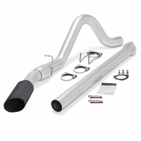 Banks Power - Banks Power Monster Exhaust System Single Exit Black Tip 15-16 F250/F350/450 CCSB-CCLB - 49792-B