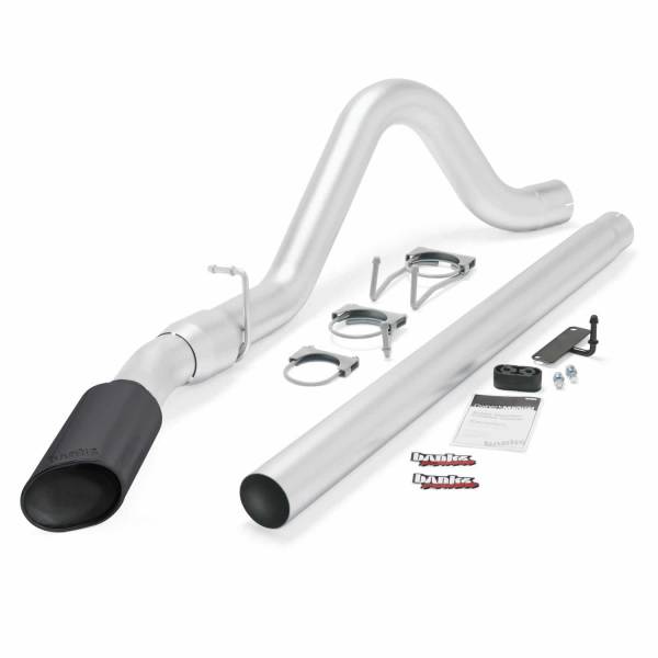 Banks Power - Banks Power Monster Exhaust System Single Exit Black Tip 08-10 Ford 6.4L All Cab and Bed Lengths - 49781-B