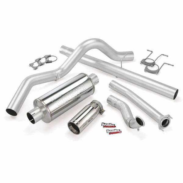 Banks Power - Banks Power Monster Exhaust System Single Exit Chrome Tip 94-97 Ford 7.3L CCLB - 46299