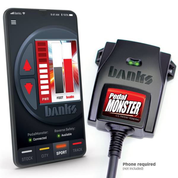 Banks Power - Banks Power PedalMonster, Throttle Sensitivity Booster, Standalone for many Cadillac, Chevy/GMC, Chrysler, Dodge/Ram, Ford, Jeep, Lincoln, Mazda - 64310
