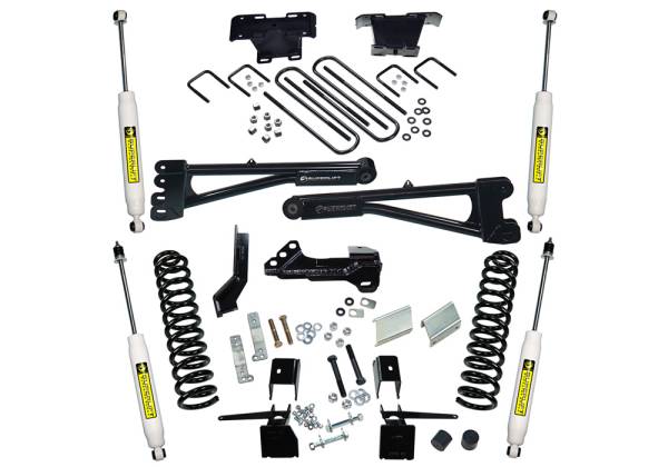 Superlift - Superlift 4 inch Radius Arm Lift Kit - 2017-2022 Ford F-250 and F-350 Super Duty 4WD - with Superlift Shocks - Diesel Only - K165