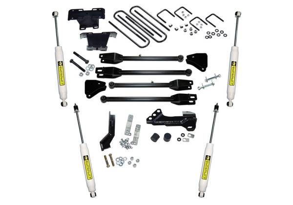 Superlift - Superlift 4 inch 4-Link Lift Kit - 2017-2022 Ford F-250 and F-350 Super Duty with Superlift Shocks 4WD - Diesel Only - K166