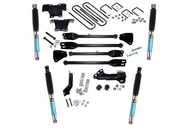 Superlift - Superlift 4 inch 4-Link Lift Kit - 2017-2022 Ford F-250 and F-350 Super Duty with Bilstein Shocks 4WD - Diesel Only - K166B