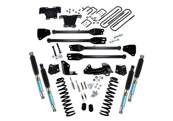 Superlift - Superlift 4 inch Lift Kit - 2005-2007 Ford F-250 and F-350 Super Duty 4WD - Diesel Engine - with a 4-Link Conversion and Bilstein Shocks - K230B