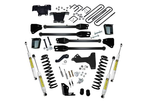 Superlift - Superlift 6 inch Lift Kit - 2005-2007 Ford F-250 and F-350 Super Duty 4WD - Diesel Engine - with a 4-Link Conversion and Superlift Shocks - K231