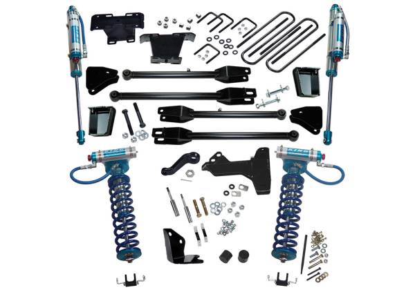 Superlift - Superlift 6 inch Lift Kit - 2005-2007 Ford F-250 and F-350 Super Duty 4WD with a 4-Link Conversion and King Coilover and Shocks - K231KG