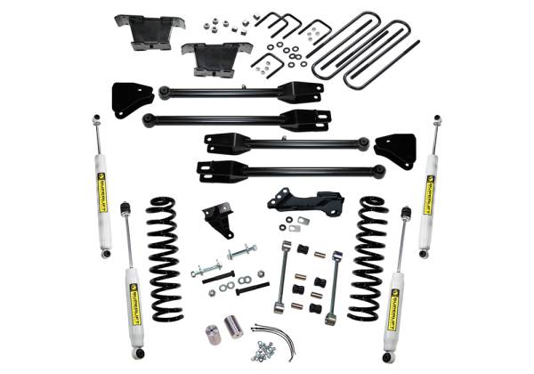 Superlift - Superlift 4 inch Lift Kit - 2008-2010 Ford F-250 and F-350 Super Duty 4WD - Diesel Engine - with a 4-Link Conversion and Superlift Shocks - K233