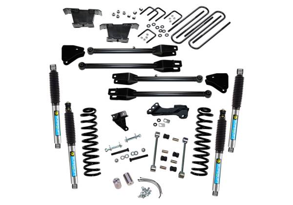 Superlift - Superlift 4 inch Lift Kit - 2008-2010 Ford F-250 and F-350 Super Duty 4WD - Diesel Engine - with a 4-Link Conversion and Bilstein Shocks - K233B