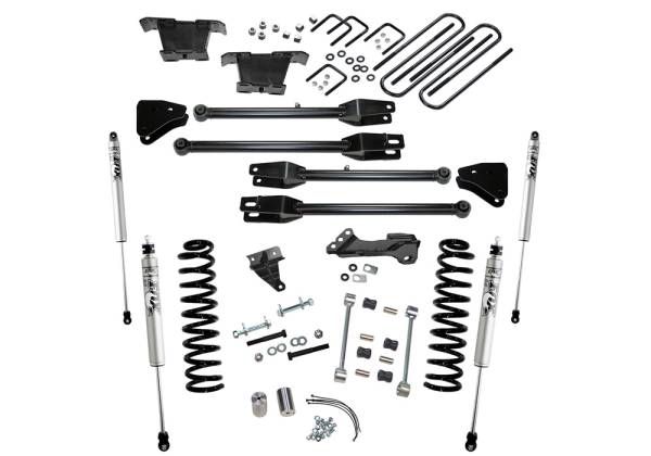 Superlift - Superlift 4 inch Lift Kit - 2008-2010 Ford F-250/350 4WD Diesel Engine with 4-Link Conversion with FOX 2.0 Series Shocks - K233F