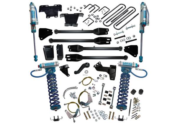 Superlift - Superlift 6 inch Lift Kit - 2008-2010 Ford F-250 and F-350 Super Duty 4WD with a 4-Link Conversion and King Coilovers and Shocks - K234KG