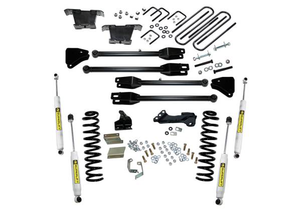 Superlift - Superlift 4 inch Lift Kit - 2011-2016 Ford F-250 and F-350 Super Duty 4WD - Diesel Engine - with a 4-Link Conversion and Superlift Shocks - K236