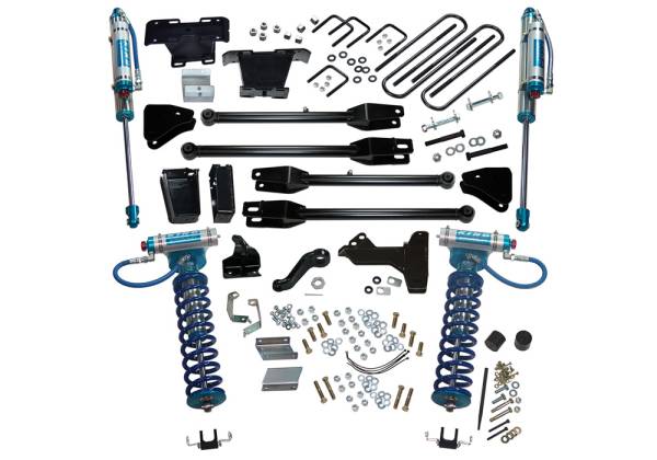 Superlift - Superlift 6 inch Lift Kit - 2011-2016 Ford F-250 and F-350 Super Duty 4WD with a 4-Link Conversion and King Coilovers and Shocks - K237KG