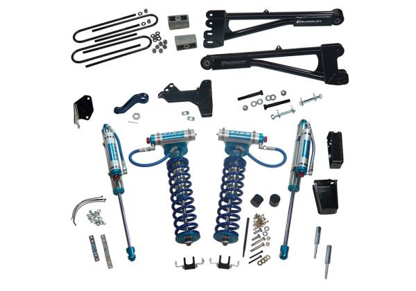 Superlift - Superlift 6 inch Lift Kit - 2005-2007 Ford F-250 and F-350 Super Duty 4WD with Replacement Radius Arms, King Coilovers and King rear Shocks - K977KG