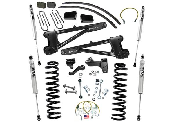 Superlift - Superlift 8 inch Lift Kit - 2008-2010 Ford F-250/350 4WD Diesel Engine with Replacement Radius Arms with FOX 2.0 Series Shocks - K985F