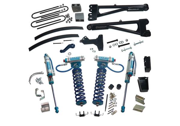 Superlift - Superlift 8 inch Lift Kit - 2011-2016 Ford F-250 and F-350 Super Duty 4WD with Replacement Radius Arms, King Coilovers and King rear Shocks - K991KG