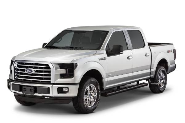 AMP Research - AMP Research 2015-2023 Ford F-150 BedstepÂ®2 Flp Dwn Side Bmpr Stp 15-23 Ford F-150 - 75412-01A